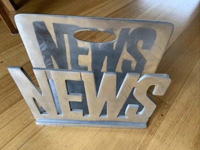 Vintage Aluminium Magazine Stand - image 1 of 3