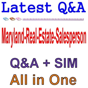Maryland Immobilienverkäufer Prüfung Fragen und Antworten - Bild 1 von 1