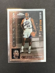 Karl Malone 1996-97 Topps Chrome ProFiles #PF-18 Utah Jazz - Bild 1 von 2
