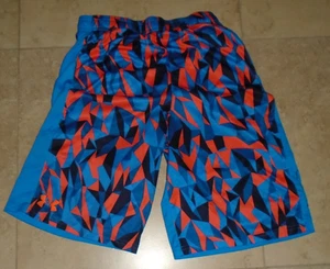 Bold Blue & Orange Under Armour Heat Gear Loose Fi Athletic Shorts YXL 18-20 - Picture 1 of 3