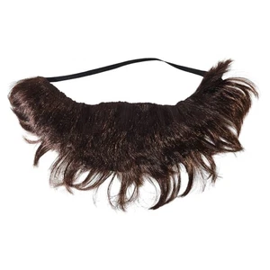The Hangover Alan Costume Beard Brown Shaggy Fake Beard Halloween Accessory - Picture 1 of 4