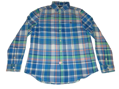 Camisa Polo Ralph Lauren Niños Talla XL 18-20 Botón Cuadros Manga Larga Foto 1 de 4