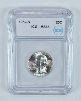 1952-S Washington Quarter MS65 ICG - Image 1 of 4