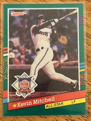 ⚾️ 1991 Donruss All-Star #438 Kevin Mitchell San Francisco Giants - Image 1 of 2