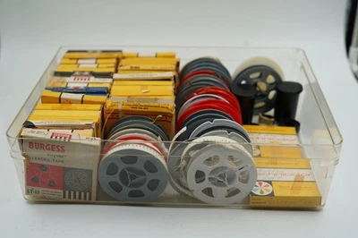 Carretes de película de película Super 8 de colección, cajas llenas, Disneyland, nudos, familia varios Foto 1 de 3