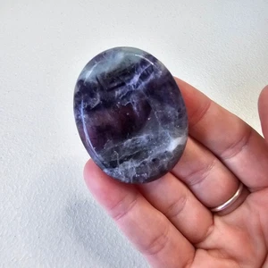 Rainbow Fluorite Worry Pocket Stone Crystals BONUS INFO CARD Gifts - Imagen 1 de 4