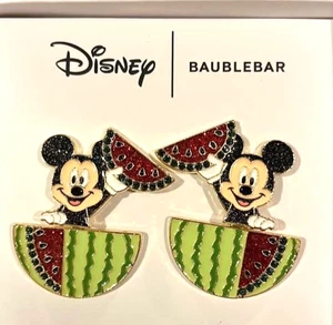 SANDÍA VERANO MICKEY MOUSE. Pendientes DISNEY BAUBLEBAR NUEVO EN CAJA - Imagen 1 de 1