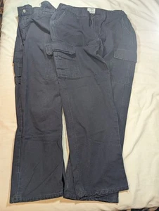 2x Tyndale Cargo Pants Men's 35x32 Blue FR Flame Resistant K215T Work Wear USA - Picture 1 of 15