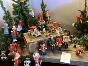 2165🌟Vintage Holiday Christmas Lot (31) Wooden Ornaments Soldiers Santas Angels - Picture 1 of 14