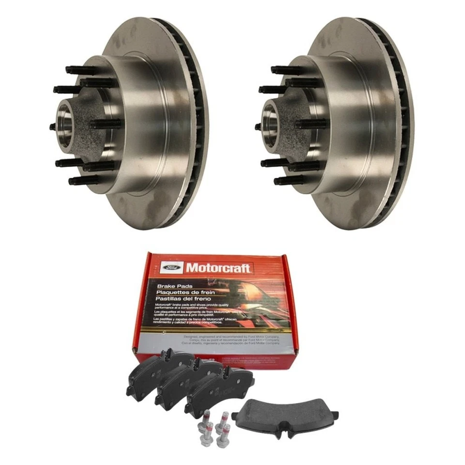 For Ford Excursion 00-02 Standard Premium Plain Front Brake Kit w Ceramic Pads Foto 1 de 1