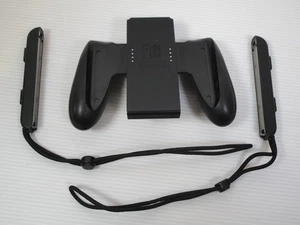 Official Nintendo Switch Grip + Joy-con Controller Straps - Black - UK Seller -- - Picture 1 of 1