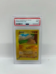 Pokemon Skyridge Swinub #108 - REV. FOIL PSA 9 MINT - Picture 1 of 1