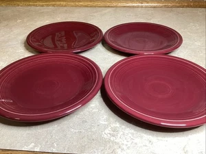4er Set - Homer Laughlin Fiesta Zinnober 7 1/4" Salatteller - Fiestaware - Bild 1 von 6