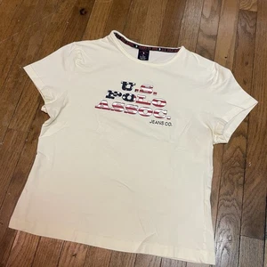 Vintage US Polo Jeans Company Baby T-Shirt Damen Large Y2K Streetwear Baumwolle - Bild 1 von 6