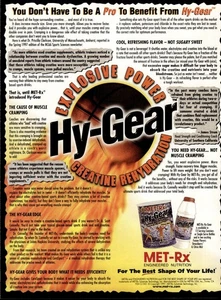 Pubblicità MET-Rx Hy-Gear 1997 stampa bevande - Foto 1 di 1