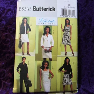 Vestido falda top armario estilo de vida Butterick 5333 14-20 - Imagen 1 de 1