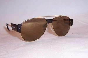 NUEVAS GAFAS DE SOL McQueen MCQ MQ0002S 003 ESPEJO DORADO/BRONCE AUTÉNTICO 0002 - Imagen 1 de 9