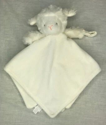 Carters Blanco Cordero Oveja Lovey Bebé Seguridad Minky Manta Chupete Binky Soporte Foto 1 de 4