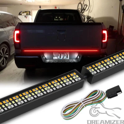 Barra de luz LED de 60" 3 filas para puerta trasera señal de freno inverso para Honda Ridgeline Foto 1 de 4
