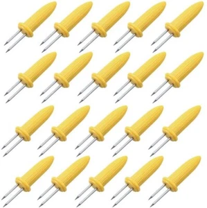20pcs Stainless Steel Corn Holders Corn on The Cob Skewers for BBQ US Stock B605 - Picture 1 of 6