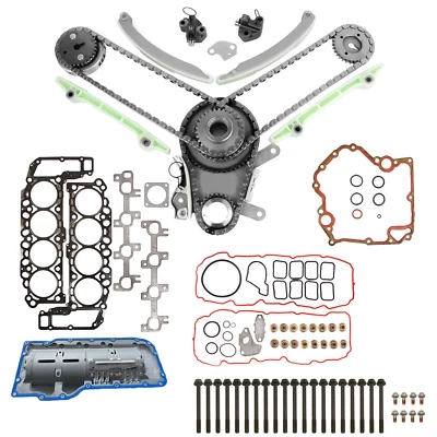 For 2004-2007 Dodge Ram 1500 4.7L Timing Chain Kit w/ Head Gasket Bolts Set - Image 1 of 4