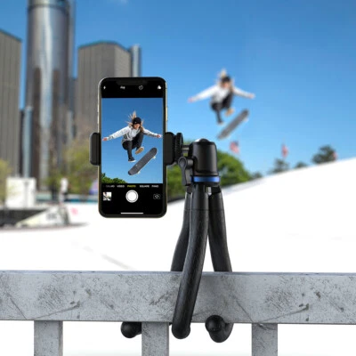 Trípode de teléfono portátil flexible pulpo extensible rotación 360 - Imagen 1 de 4