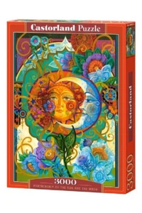 Castorland 3000 Piece Jigsaw Puzzle - Partnership Of The Sun & The Moon - Picture 1 of 2
