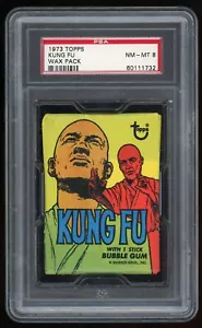 1973 Topps Kung Fu Wax Pack PSA 8 Non-Sports - Picture 1 of 3