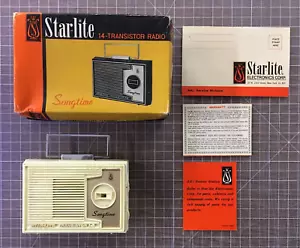 Star-Lite Songtime 14-Transistor Radio w/Box - Does Not Work - Parts or Repair - Picture 1 of 9