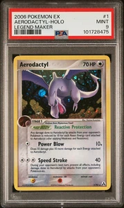 2006 POKEMON EX LEGEND MAKER AERODACTYL #1 HOLO FOIL PSA 9 MINT #101728475 - Picture 1 of 2