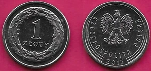 POLONIA 1 ZLOTY 2017 UNC EL ÁGUILA BLANCA EL EMBLEMA DE POLONIA QUE SE REPRESENTA - Imagen 1 de 1