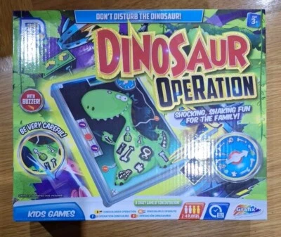 Dinosaur Operation Classic Board Game Play Skill Set  Children & Family Xmas Fun - Image 1 of 3
