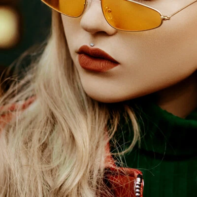 Triple Marquesa Circonita cúbica Superior Labret Caracola Tragus Hélice Oreja Cartílago Tachuelas 16G Foto 1 de 4