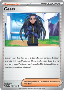 4x Geeta Holo - 188/197 - N/M Pokemon SV3 Obsidian Flames - Bild 1 von 2