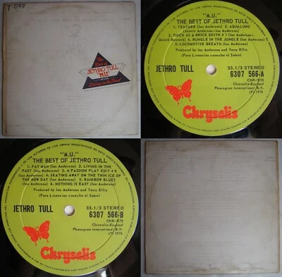 JETHRO TULL MU THE BEST OF 1976 STEREO UNIQ CVR MEGARARE CHILEAN PRESS PROG ROCK - Image 1 of 4