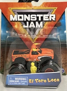 Nuovo 2019 Spin Master MONSTER JAM El Toro Loco Crazy Creatures con driver giallo - Foto 1 di 6