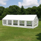 Taus 32'x16' Canopy Gazebo Heavy Duty White Carport Wedding Party Tent Patio