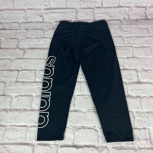 Adidas Kids Leggings Cropped Size L Aeroready Badge of Sport Graphic Athletic - Picture 1 of 10