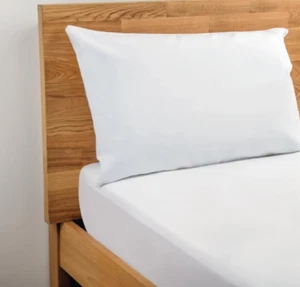 100% Cotton FLAT / FITTED SHEETS Extra Deep 30cm Single Double King Pillow Cases - Picture 1 of 5