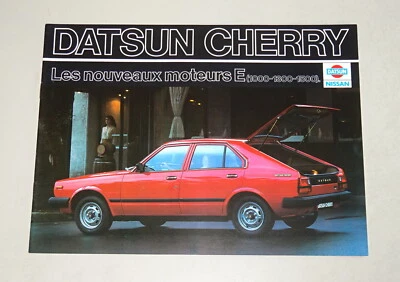 Depliant / Brochure - NISSAN DATSUN CHERRY 1000 - 1300 - 1500 Anni 70 Franc. - Immagine 1 di 4