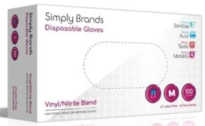 Simply Brands blaue Vinyl/Nitril-Mischung Einweghandschuhe Medium - Bild 1 von 9