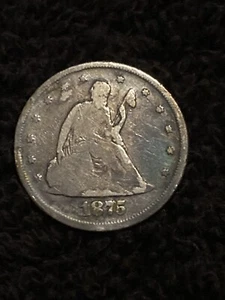 1875 $0.20 Twenty Cent Piece - Picture 1 of 16