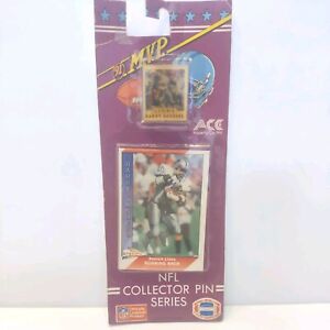 NFL COLLECTOR PIN SERIES 1991 MVP Barry Sanders  Detroit Lions ON CARD SEALED