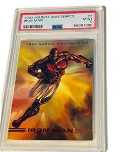 Marvel Masterpieces Comic Card Sky Box 1993 PSA 9 MINT Iron Man #4 Tony Stark rc - Picture 1 of 3