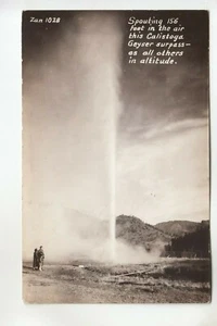Zan Echt Foto AK Calistoga Geysir ca 1028  - Bild 1 von 1