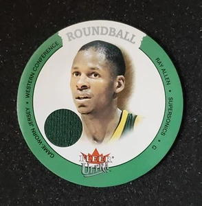 RAY ALLEN 2003-04 FLEER ULTRA ROUNDBALL CAMISETA USADA EN JUEGOS RELIQUIA TARJETA DE BALONCESTO - Imagen 1 de 2