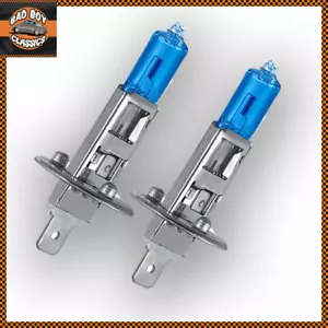 H1 100W Extra Bright XENON SUPERWHITE Halogen Car Headlight Bulbs x2 - Picture 1 of 6