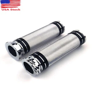 Motorcycle 1" Handlebar Hand Grips for Kawasaki Vulcan 1500 1600 800 900 Classic - Picture 1 of 6