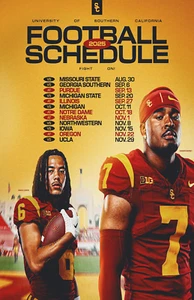 USC Trojans 2025 Schedule Poster 11 x 17 inches USC Trojans Football - Picture 1 of 1