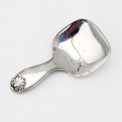 Shell Thread Tea Caddy Spoon Roger Williams Sterling Silver - Image 1 of 4